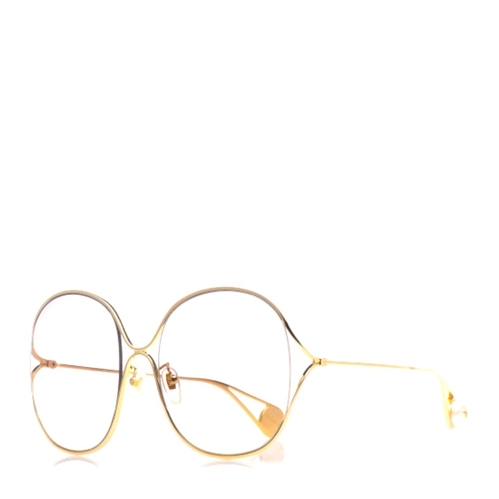 GUCCI 
Oversized Round GG0362S Sunglasses Gold w/case and paperwork
Sold Out